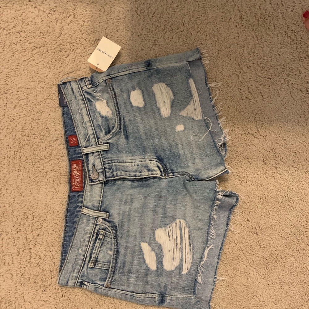 Lucky brand boyfriend jean shorts